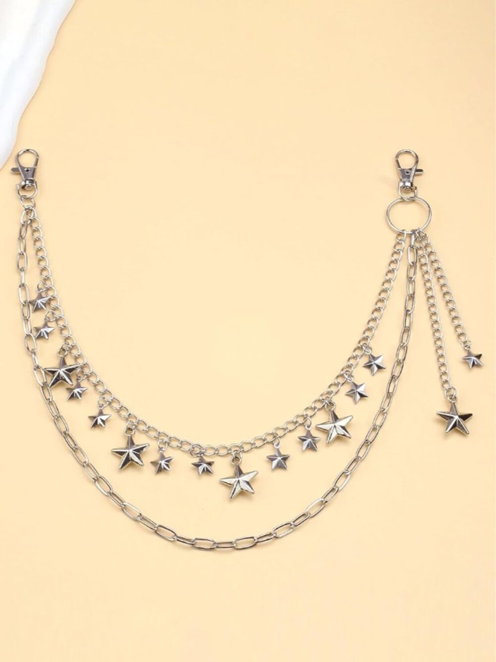 Y2K Star Pants Chain for Men Jean Chains for Women Pocket Chain for Pants Biker - Picture 6 of 6